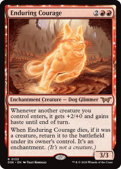 Enduring Courage (Duskmourn: House of Horror) Near Mint