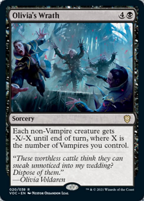 Olivia's Wrath (Commander 2021 Crimson Vow) Light Play