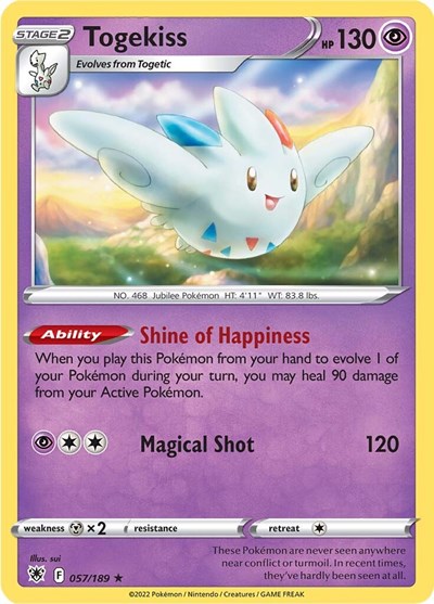 Togekiss (SWSH10: Astral Radiance) Light Play Holofoil