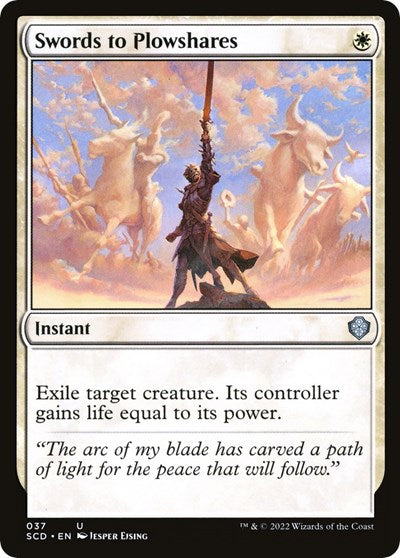 Swords to Plowshares (Commander 2022 Starter Decks) Light Play