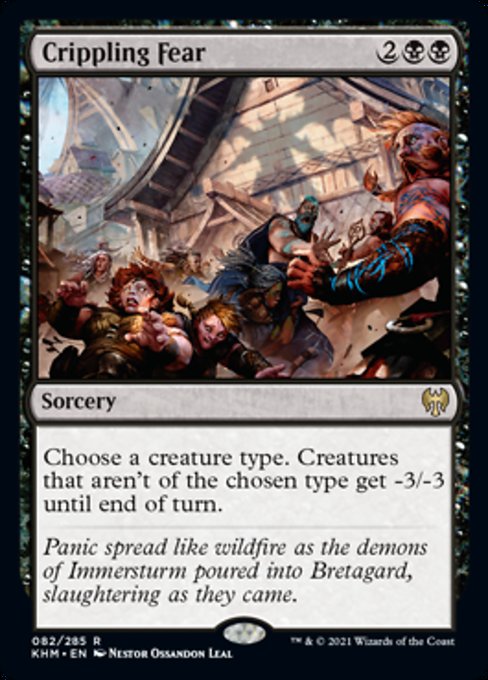 Crippling Fear (Kaldheim) Light Play