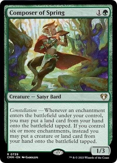 Composer of Spring (Commander Masters) Light Play