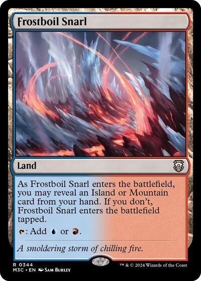 Frostboil Snarl (Commander: Modern Horizons 3) Light Play