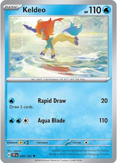 Keldeo (SV05: Temporal Forces) Light Play Reverse Holofoil