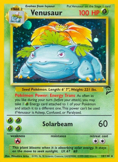 Venusaur (Base Set 2) Damaged / Poor Holofoil