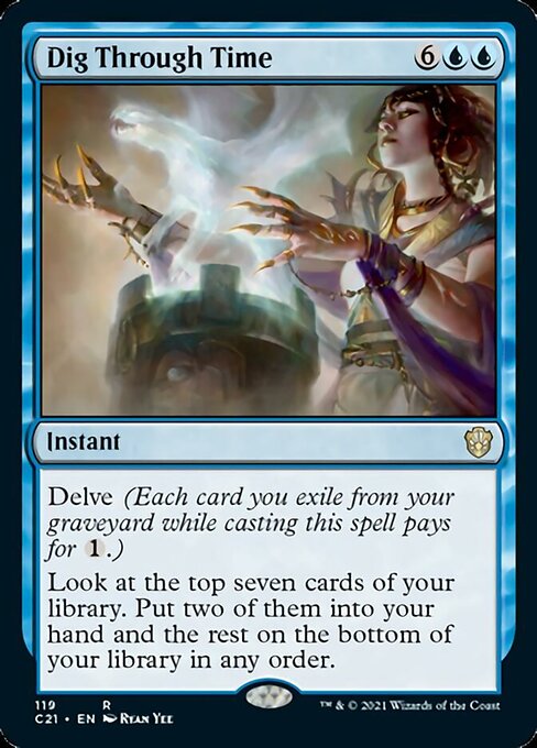 Dig Through Time (Commander 2021 Strixhaven) Light Play