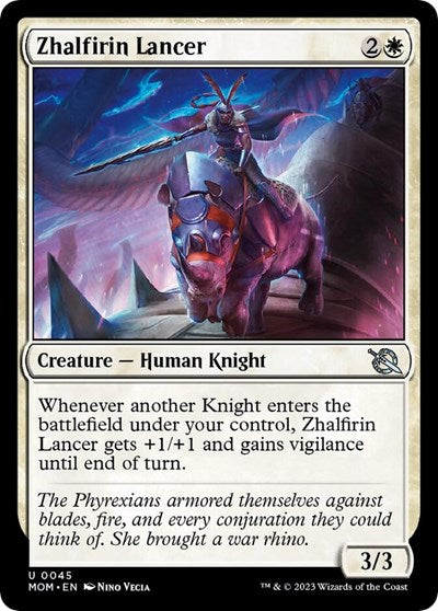 Zhalfirin Lancer (March of the Machine) Light Play Foil