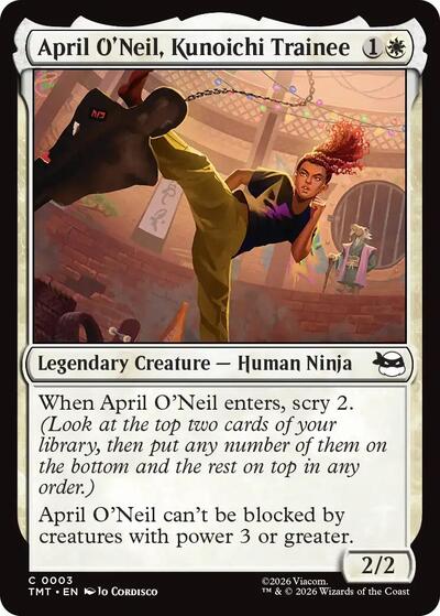 April O'Neil, Kunoichi Trainee (Teenage Mutant Ninja Turtles) Light Play