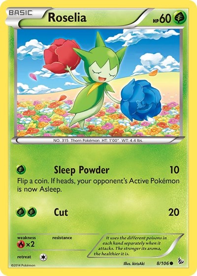Roselia (XY - Flashfire) Light Play