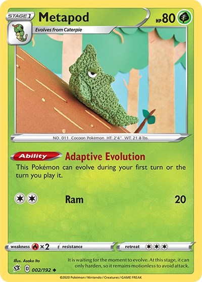 Metapod (SWSH02: Rebel Clash) Light Play