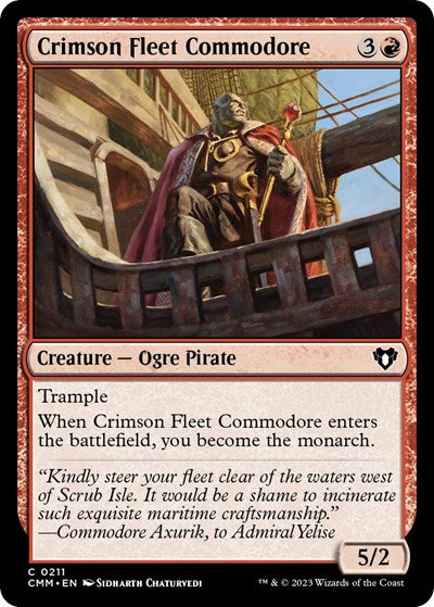 Crimson Fleet Commodore (Commander Masters) Light Play