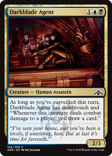 Darkblade Agent (Guilds of Ravnica) Light Play