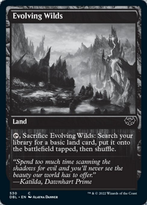 Evolving Wilds (530) (Innistrad: Double Feature) Light Play