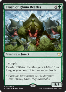 Crash of Rhino Beetles (Commander 2018) Light Play