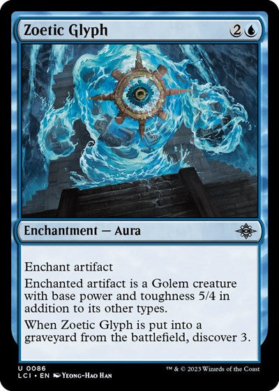 Zoetic Glyph (The Lost Caverns of Ixalan) Light Play Foil