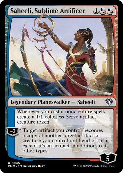 Saheeli, Sublime Artificer (Commander Masters) Light Play