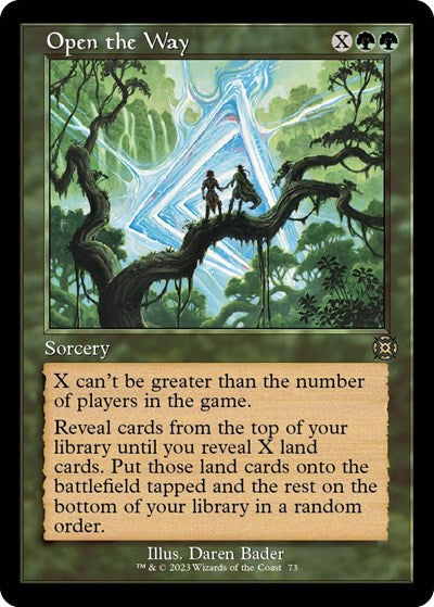 Open the Way (Retro Frame) (March of the Machine: The Aftermath) Light Play Foil
