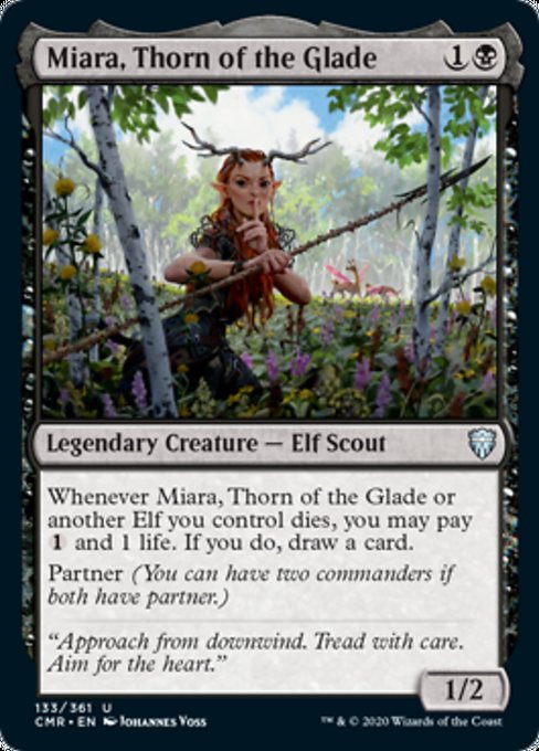 Miara, Thorn of the Glade (Commander Legends) Light Play
