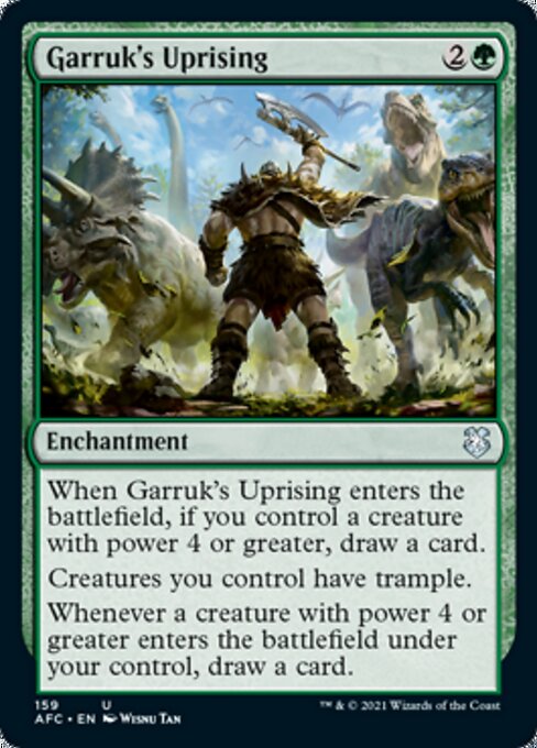 Garruk's Uprising (Commander 2021 Forgotten Realms) Light Play