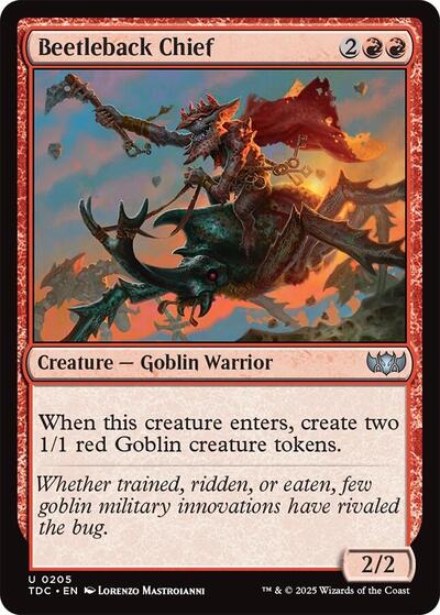 Beetleback Chief (Commander: Tarkir: Dragonstorm) Light Play