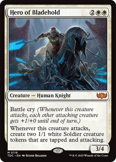 Hero of Bladehold (Commander: Tarkir: Dragonstorm) Light Play
