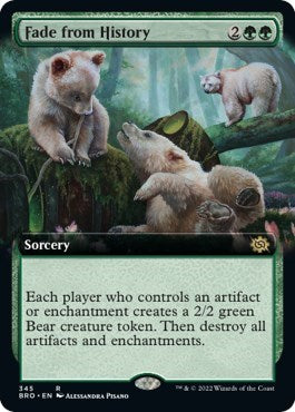 Fade from History (Extended Art) (The Brothers' War) Near Mint