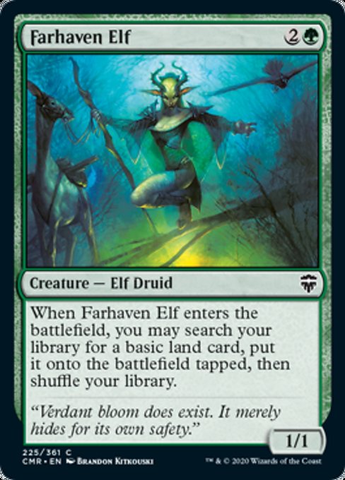 Farhaven Elf (Commander Legends) Light Play Foil
