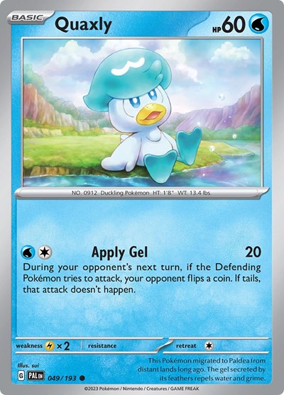 Quaxly - 049 (SV02: Paldea Evolved) Light Play Reverse Holofoil