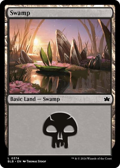 Swamp (0374) (Bloomburrow) Light Play