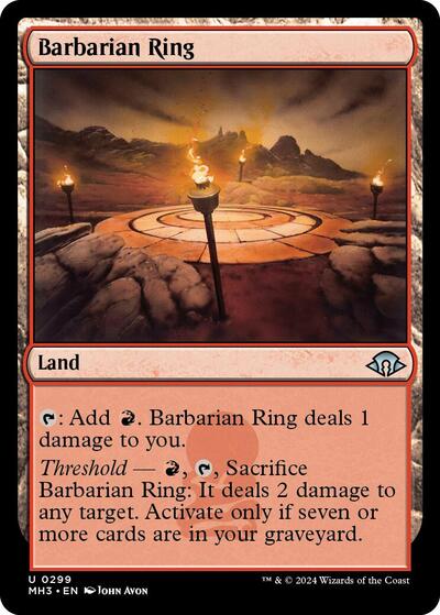 Barbarian Ring (Modern Horizons 3) Light Play