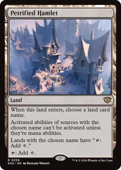 Petrified Hamlet (Secrets of Strixhaven) Near Mint Foil