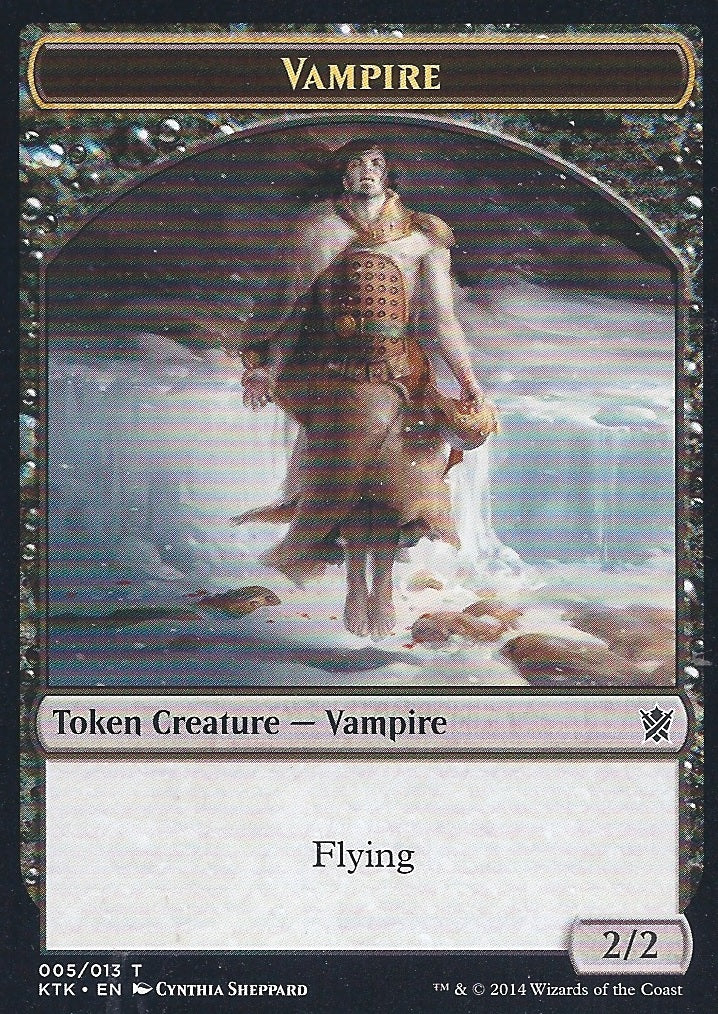 Vampire Token (Khans of Tarkir) Light Play