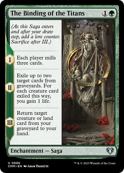 The Binding of the Titans (Commander Masters) Light Play