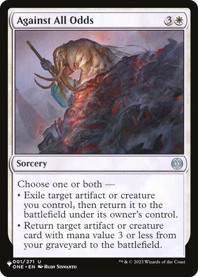Against All Odds (The List) Light Play