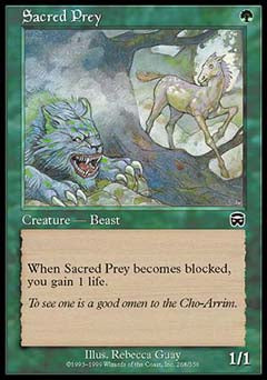 Sacred Prey (Mercadian Masques) Light Play
