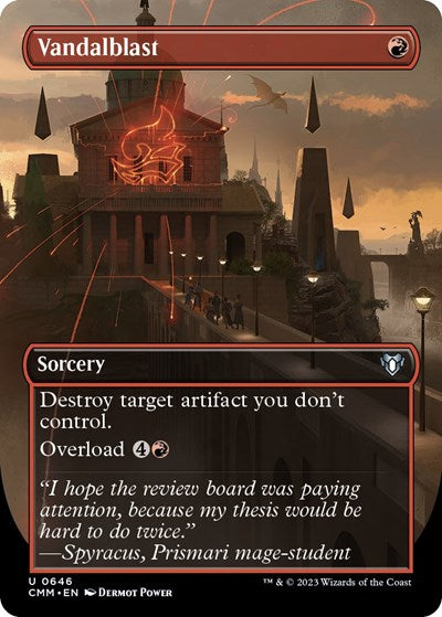 Vandalblast (Borderless) (Commander Masters) Light Play