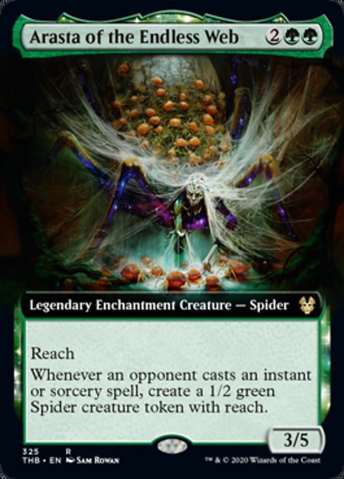Arasta of the Endless Web (Extended Art) (Theros Beyond Death) Light Play Foil