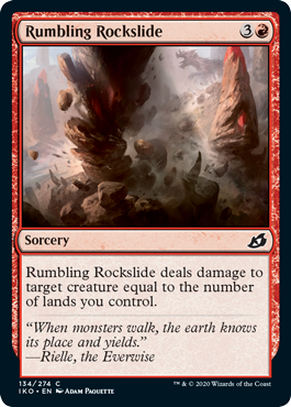 Rumbling Rockslide (Ikoria: Lair of Behemoths) Light Play Foil