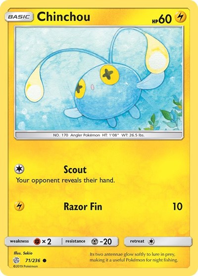 Chinchou (SM - Cosmic Eclipse) Medium Play