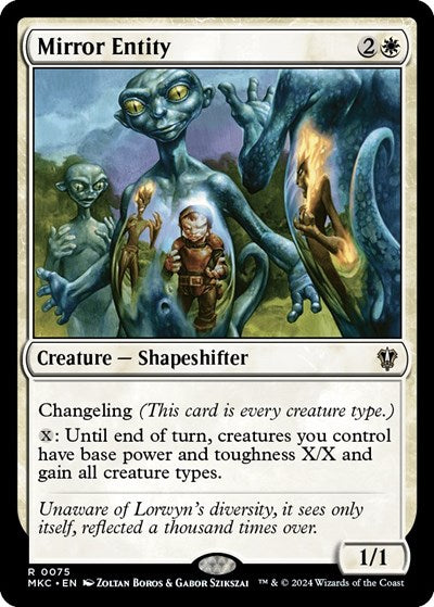 Mirror Entity (Commander: Murders at Karlov Manor) Light Play