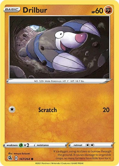 Drilbur (SWSH08: Fusion Strike) Light Play