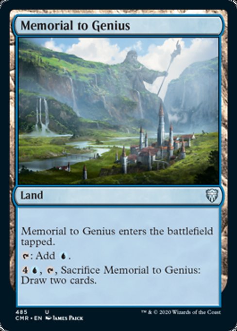 Memorial to Genius (Commander 2020 Commander Legends) Light Play