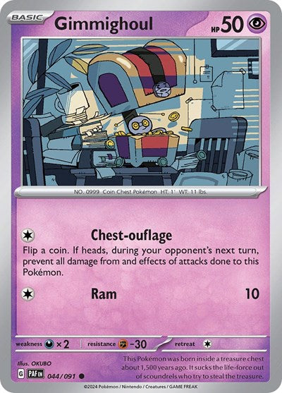 Gimmighoul (SV: Paldean Fates) Light Play Reverse Holofoil