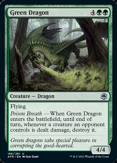 Green Dragon (Adventures in the Forgotten Realms) Light Play Foil