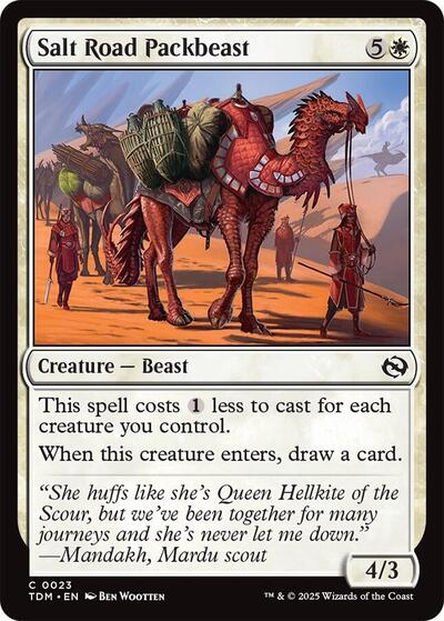 Salt Road Packbeast (Tarkir: Dragonstorm) Light Play