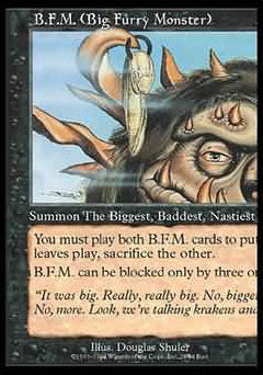 B.F.M. #28 (Big Furry Monster) (Unglued) Medium Play