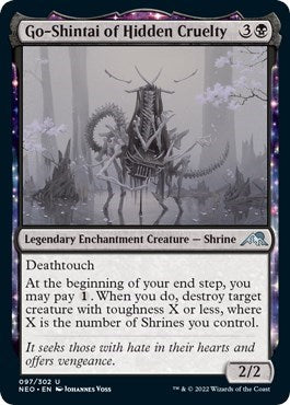 Go-Shintai of Hidden Cruelty (Kamigawa: Neon Dynasty) Light Play Foil