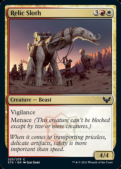 Relic Sloth (Strixhaven) Light Play Foil