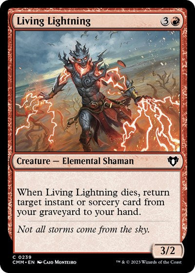 Living Lightning (Commander Masters) Light Play