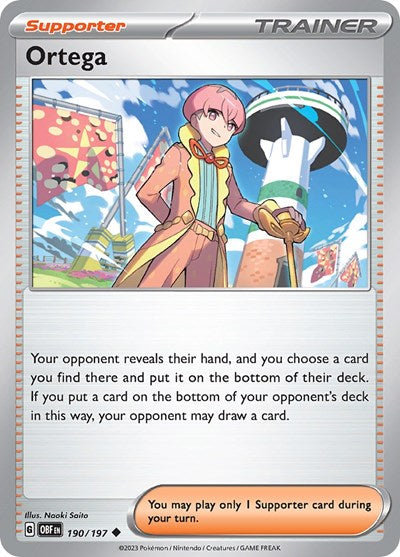 Ortega (Scarlet and Violet: Obsidian Flames) Light Play Reverse Holofoil